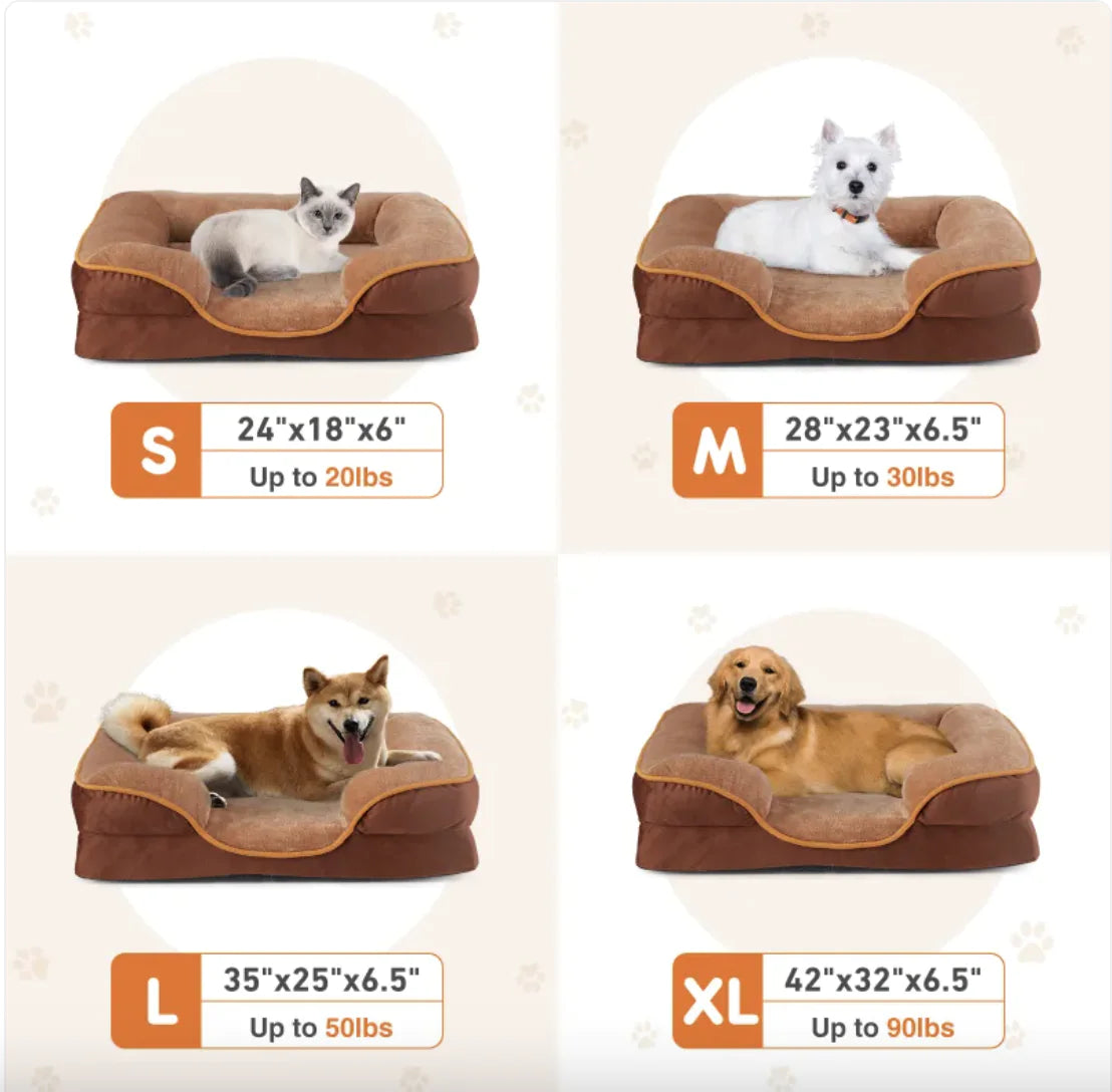 PawEase Memory Foam Pet Bed