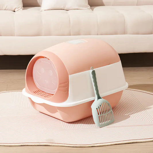 PawEase UV-Protected Antibacterial Cat Litter Box
