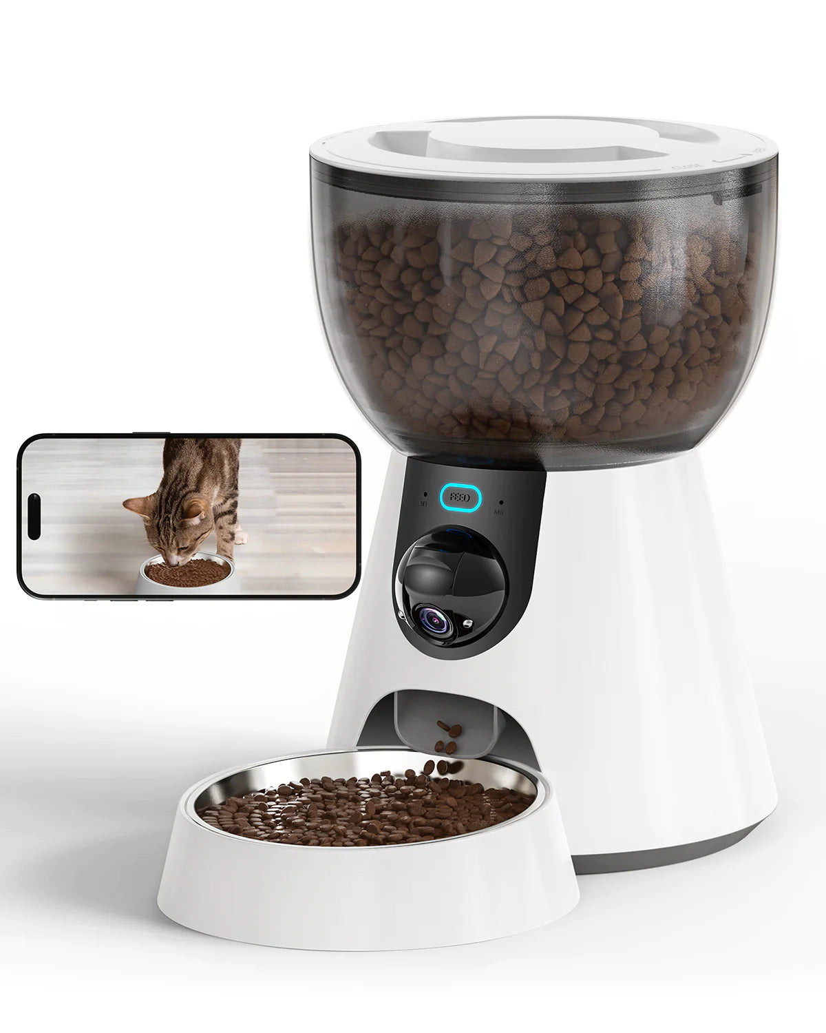 PawEase Automatic Cat Feeder with Camera