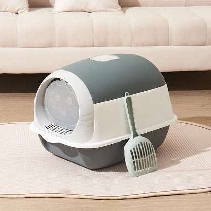 PawEase UV-Protected Antibacterial Cat Litter Box