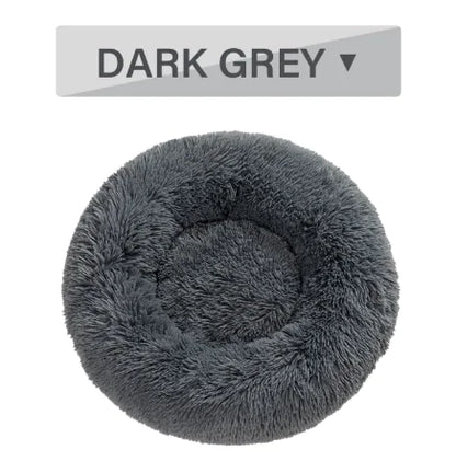 PawEase Fluffy Donut Pet Bed