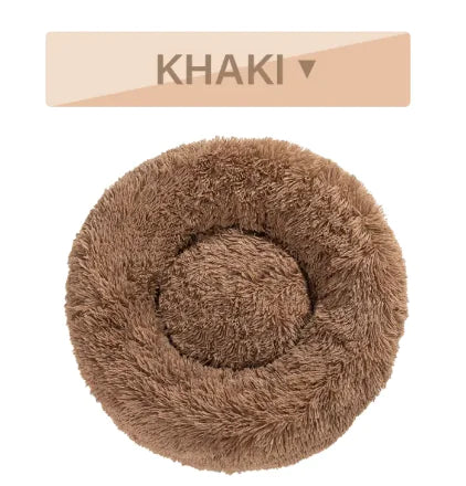 PawEase Fluffy Donut Pet Bed
