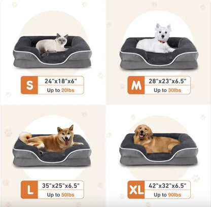 PawEase Memory Foam Pet Bed
