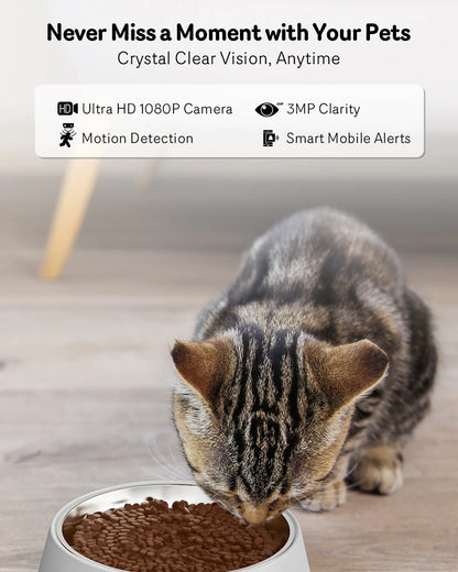 PawEase Automatic Cat Feeder with Camera