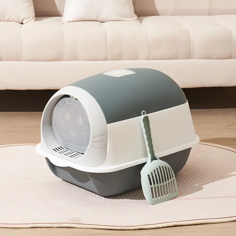 PawEase UV-Protected Antibacterial Cat Litter Box