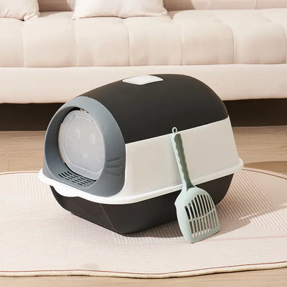 PawEase UV-Protected Antibacterial Cat Litter Box