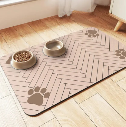 PawEase Quick-Dry Diatom Pet Feeding Mat
