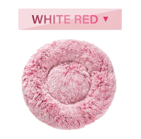 PawEase Fluffy Donut Pet Bed