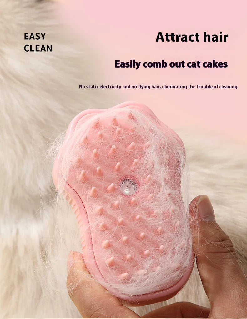 PawEase Grooming & Massaging Comb with Spray Function