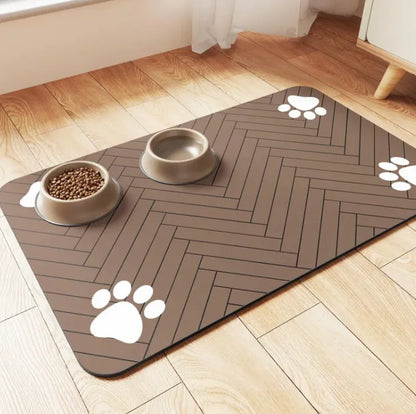 PawEase Quick-Dry Diatom Pet Feeding Mat