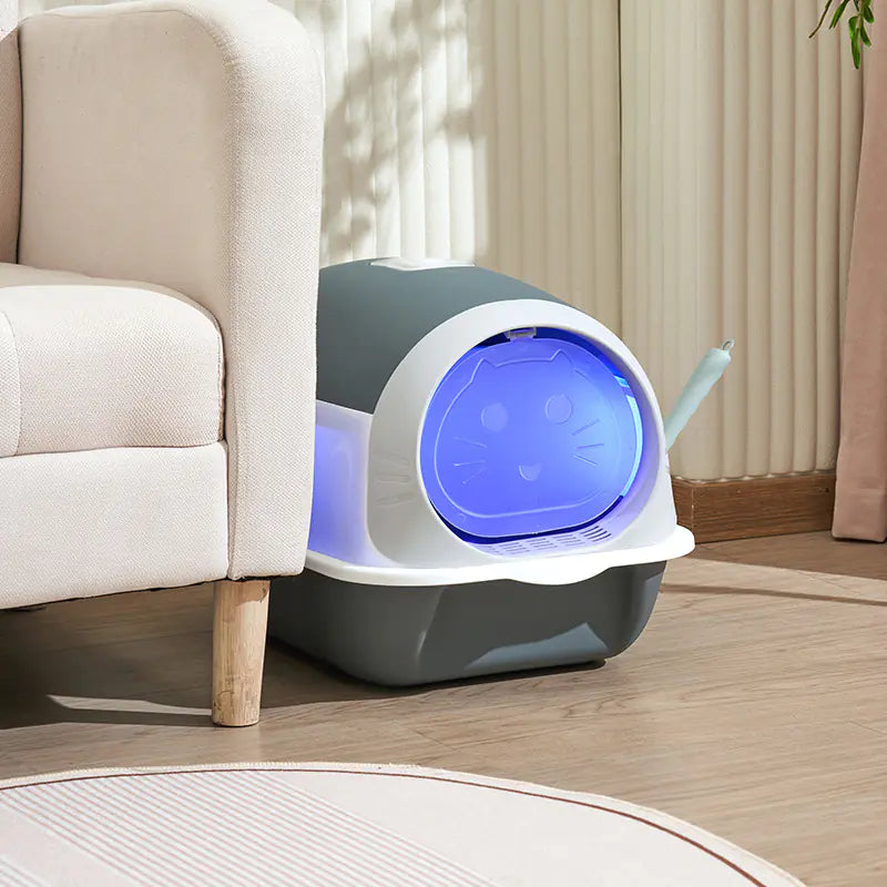 PawEase UV-Protected Antibacterial Cat Litter Box