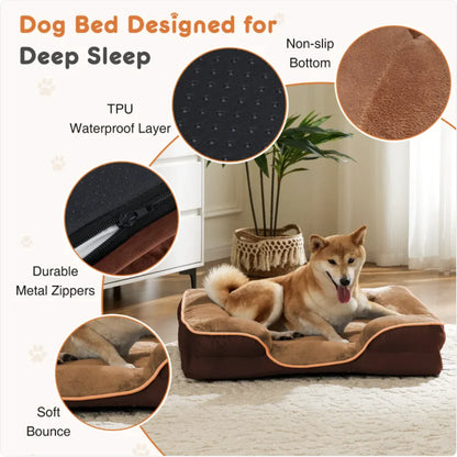 PawEase Memory Foam Pet Bed