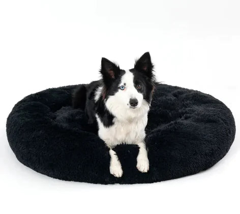 PawEase Fluffy Donut Pet Bed