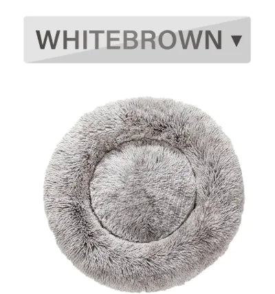 PawEase Fluffy Donut Pet Bed
