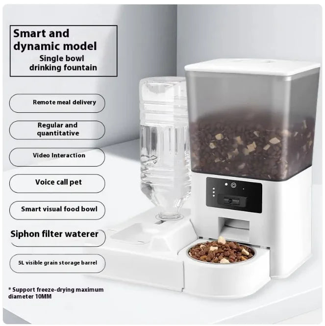 PawEase Automatic Pet Feeder with Camera