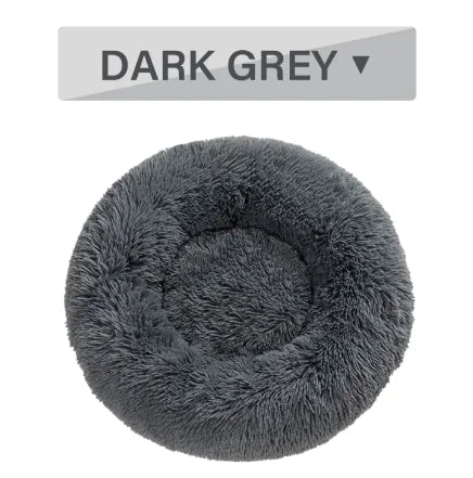 PawEase Fluffy Donut Pet Bed